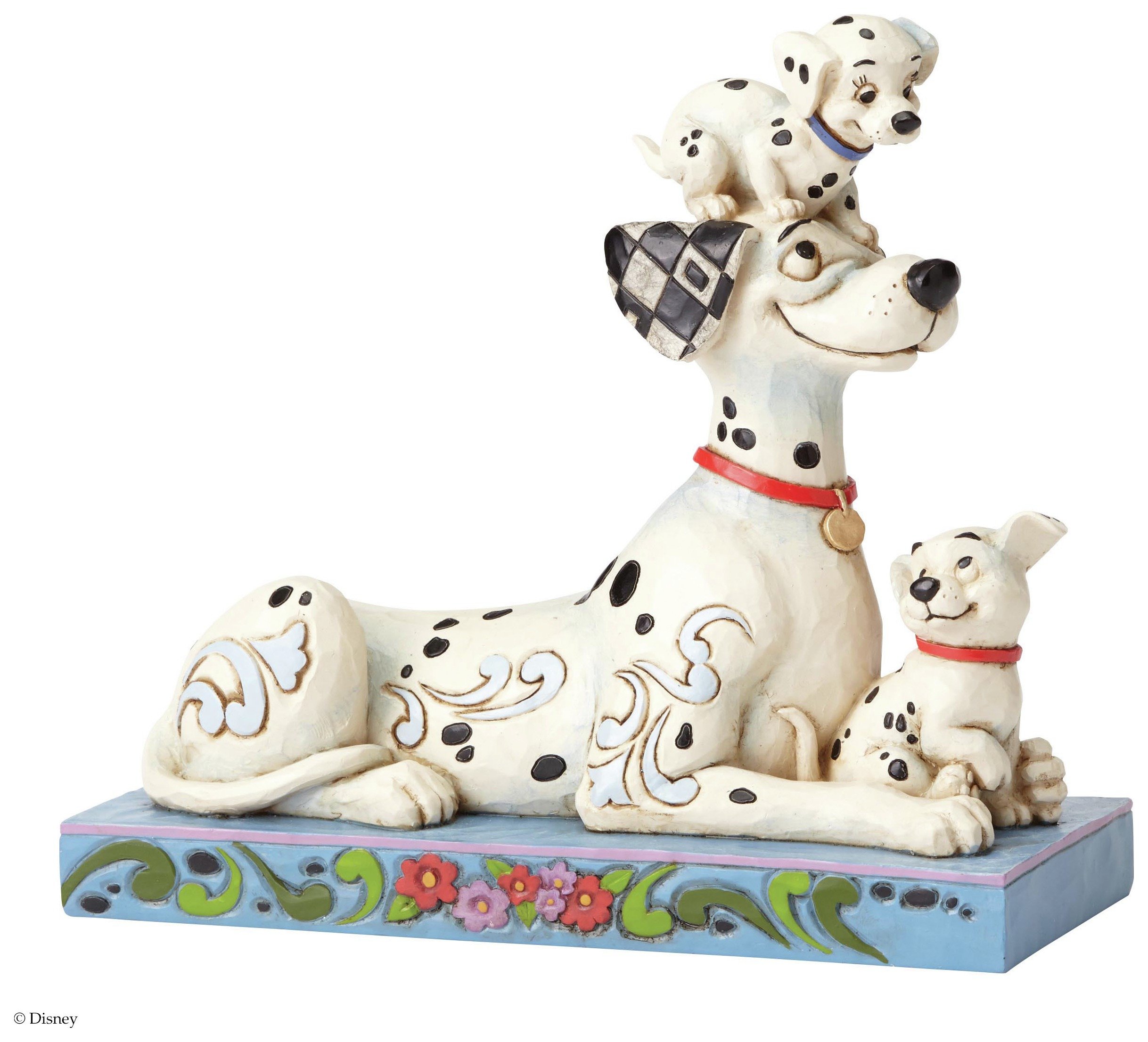 Замечательная игрушка. Enesco Понго, пенни и Ролли. Щенячья любовь. 4054278. Статуэтки Дисней в интерьере. Далматины Дисней фигурки. Enesco статуэтки.