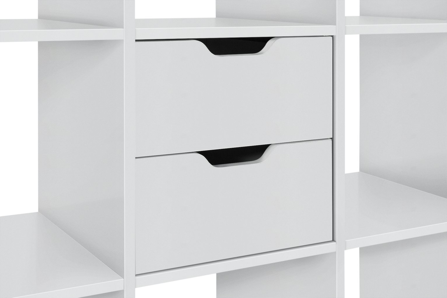 Habitat Squares Plus Set of 2 Drawers - White Gloss