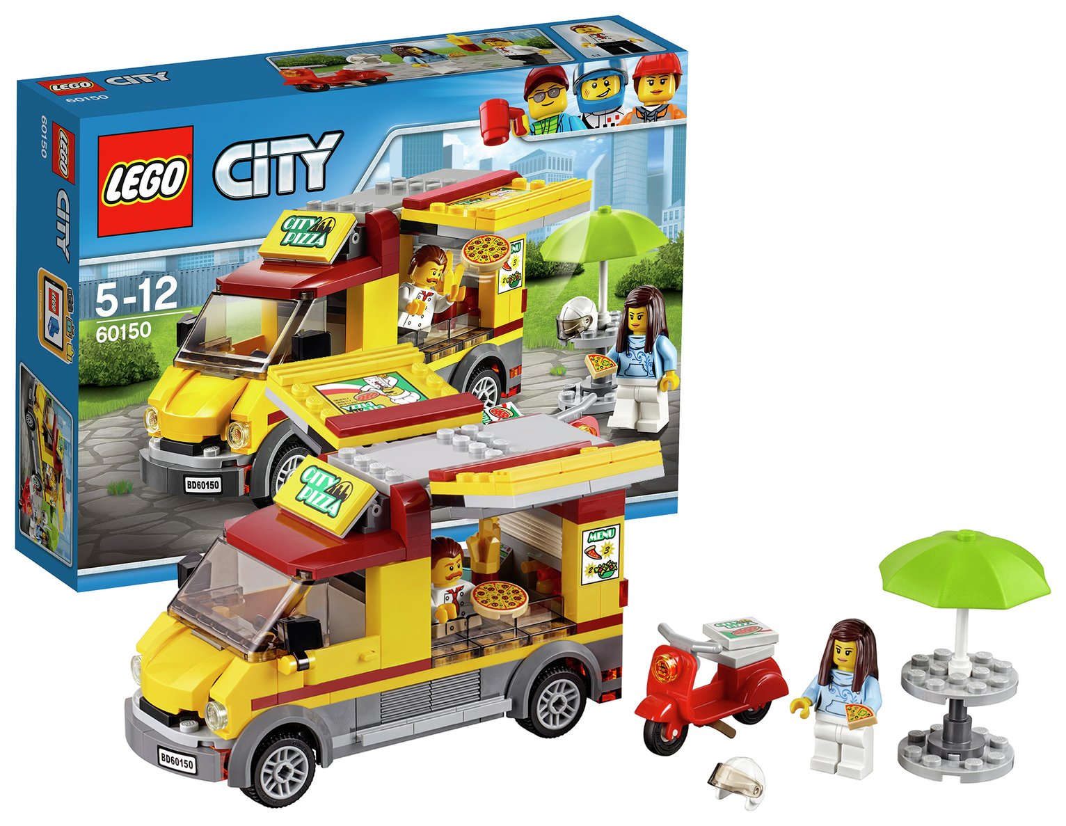 argos lego pizza van