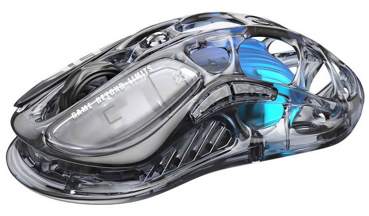 GravaStar Mercury M2 Wireless Gaming Mouse - Transparent Black