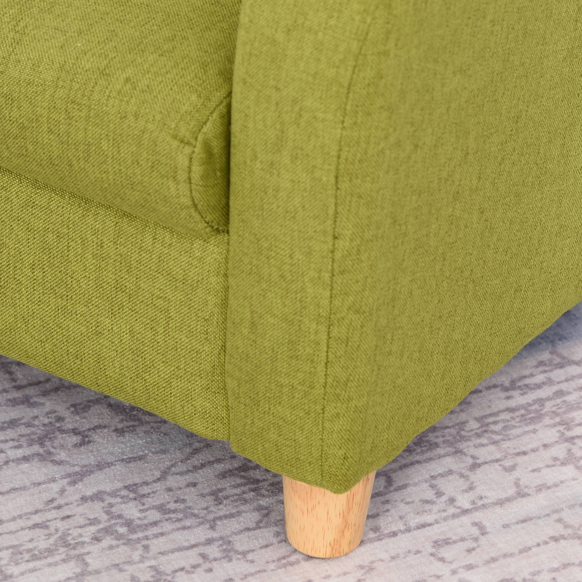 HOMCOM Single Seat Wooden Toddler Chair with Padding Seat - Green - Image 3