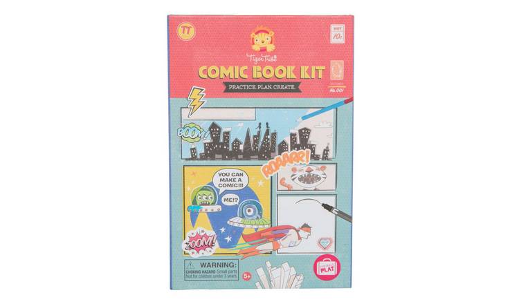 Tiger Tribe Comic Book Kit - Practice. Plan. Create. - 5 Years +