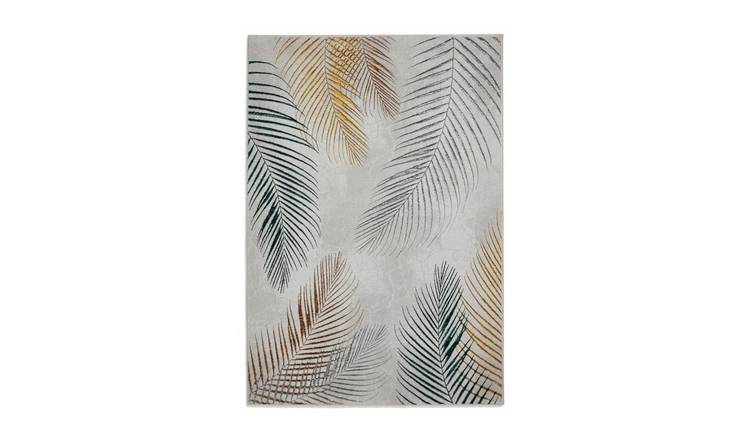 Mega Flooring Grey Modern Nature Print Rug - 120 x 170cm