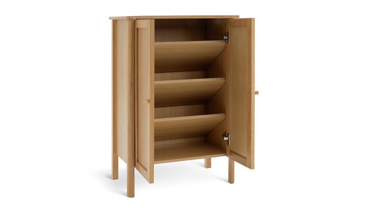 Argos Home Kent 2 Door Shoe Storage Cabinet - Oak