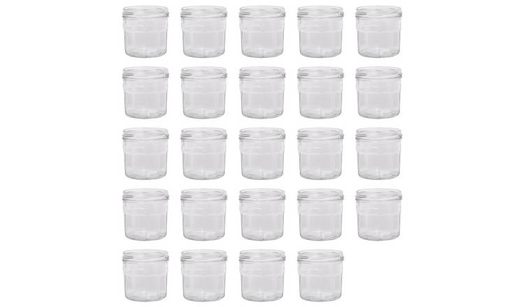 Argon Tableware Glass Jam Jars - Pack of 24