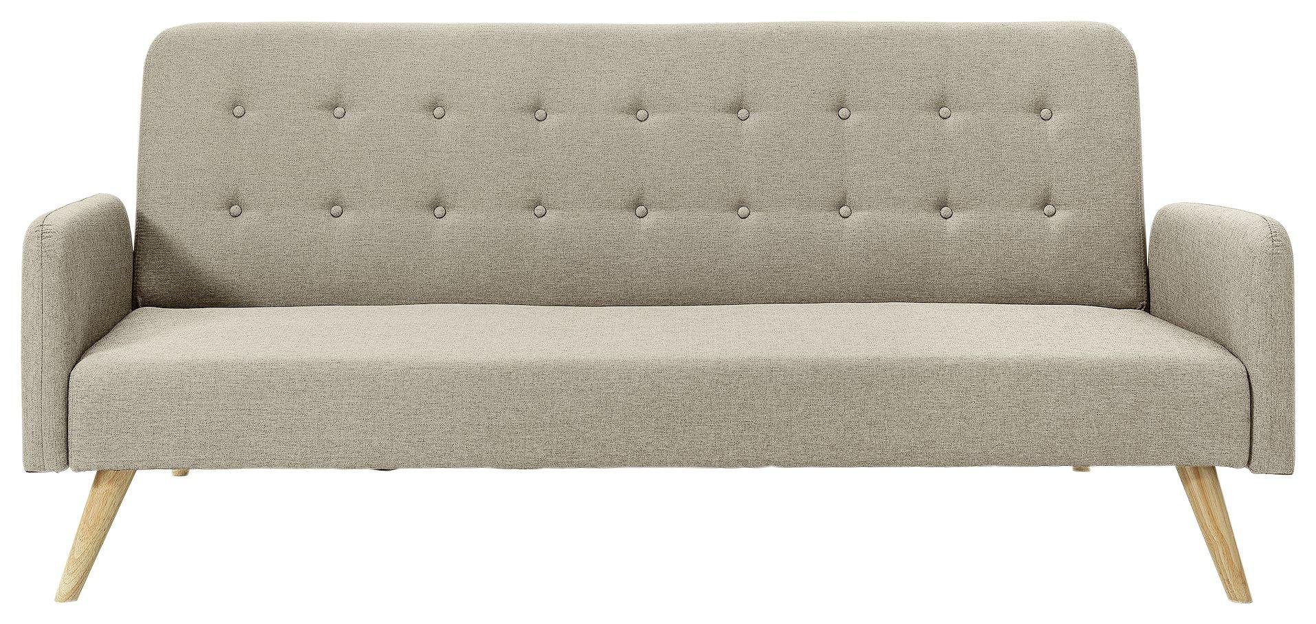 Hygena Marseille Clic Clac Sofa Bed - Mink