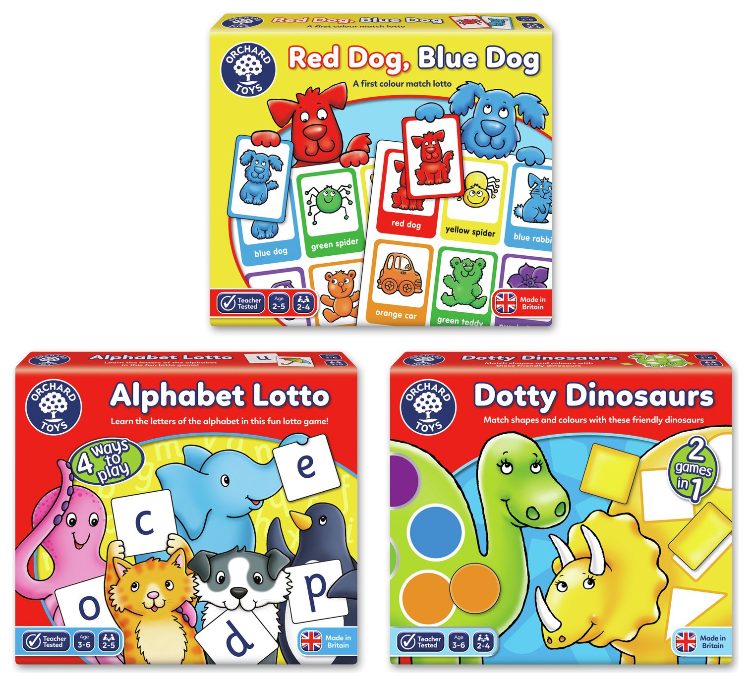 Early Learning Board Games 3 Pack