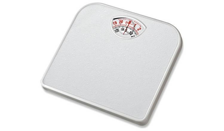 Argos Home Compact Mechanical Bathroom Scale - White