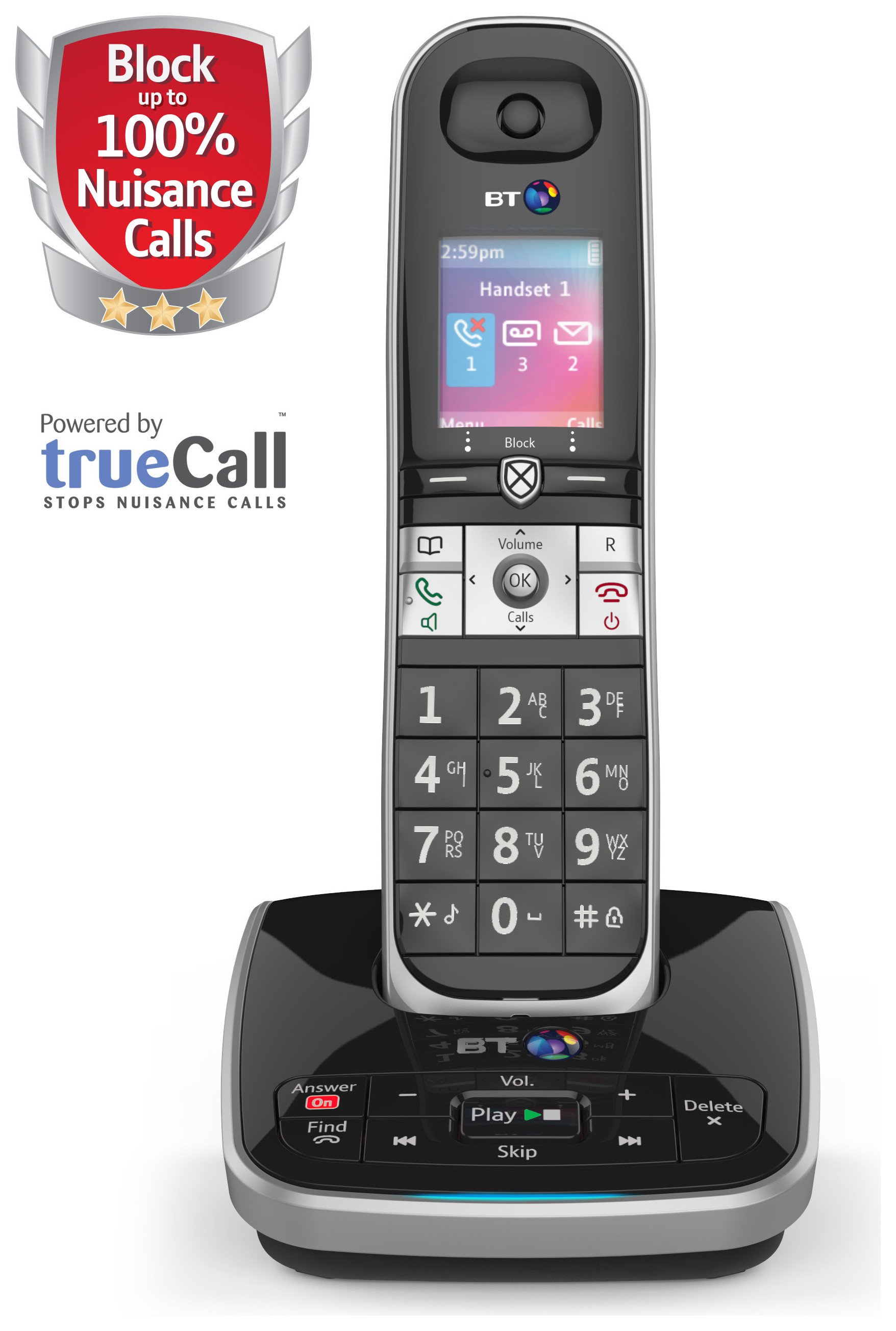 BT 8610 Cordless Telephone with Answer Machine - Single