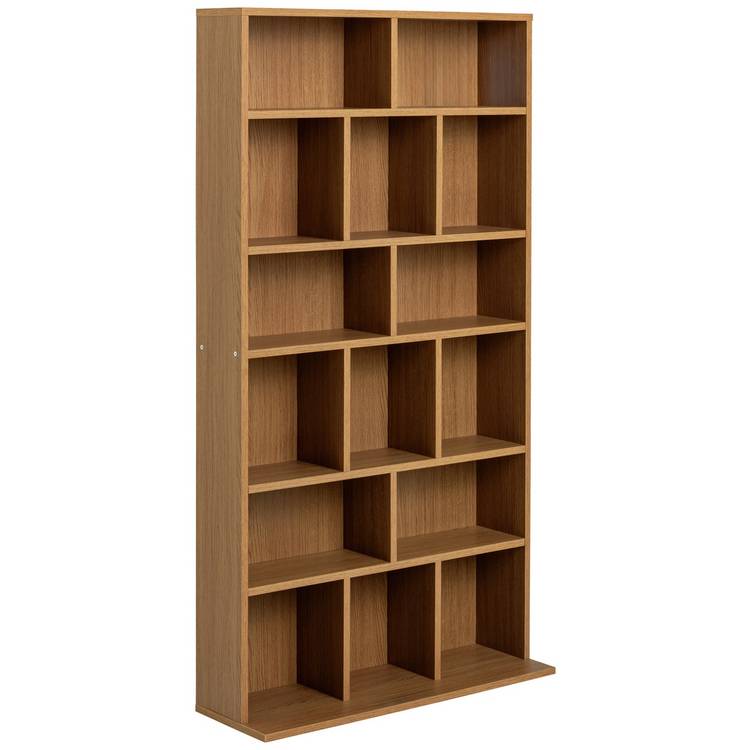 Argos Home Wide CD and DVD Unit - Oak Effect 0