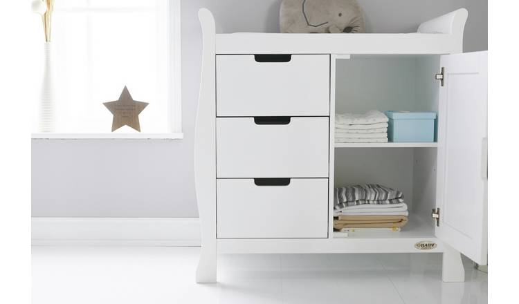 Buy Obaby Stamford Sleigh Changing Unit White Changing Units And Changing Tables Argos
