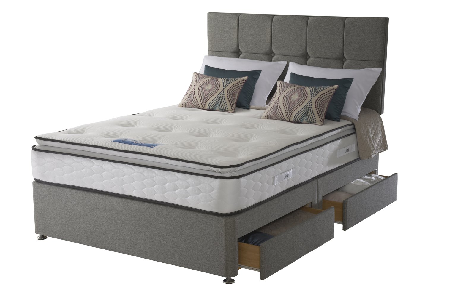 Sealy 1400 Pocket Memory Pillowtop 4 Drawer Kingsize Divan Review