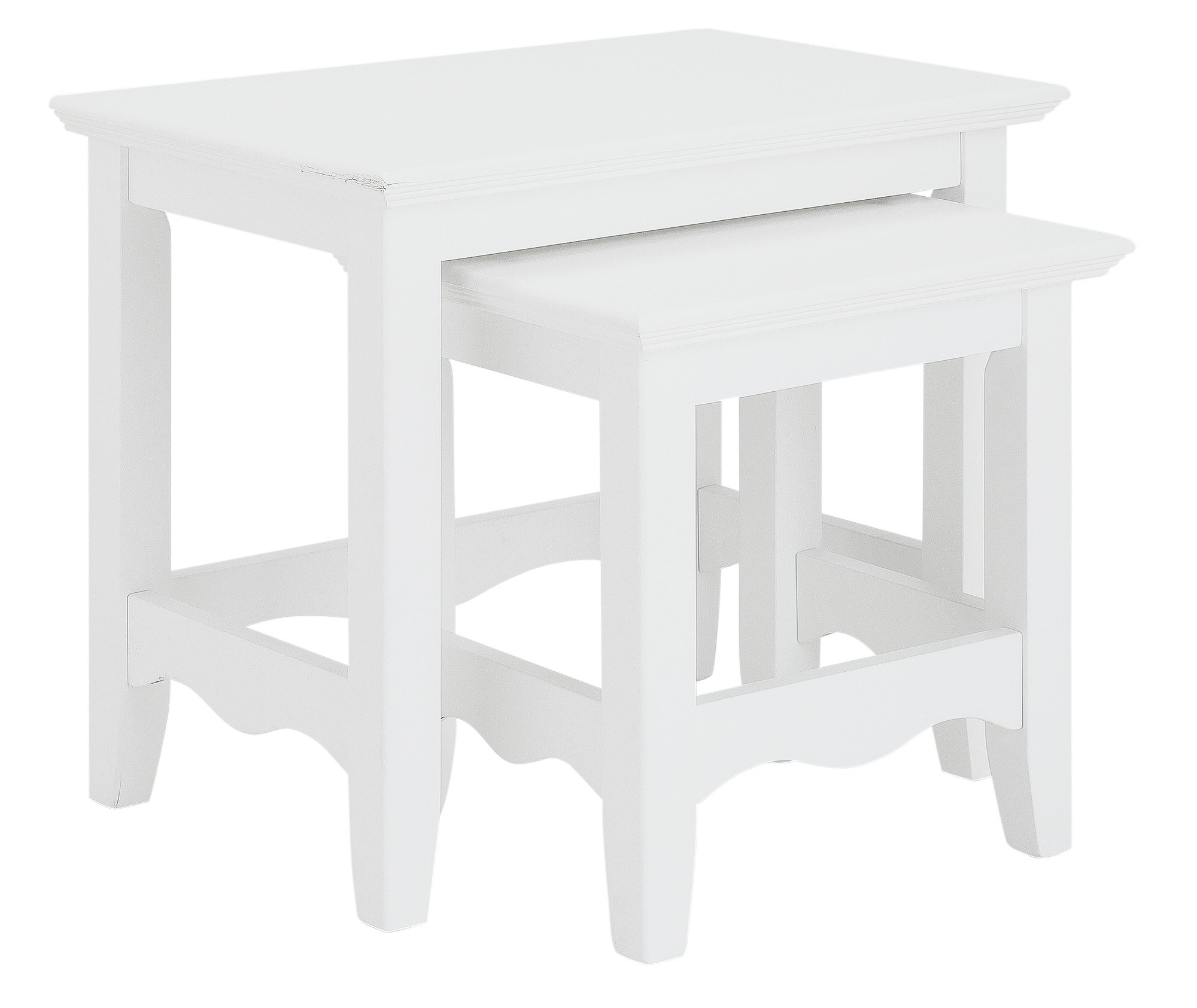 Argos Home Romantic Nest of 2 Tables - White