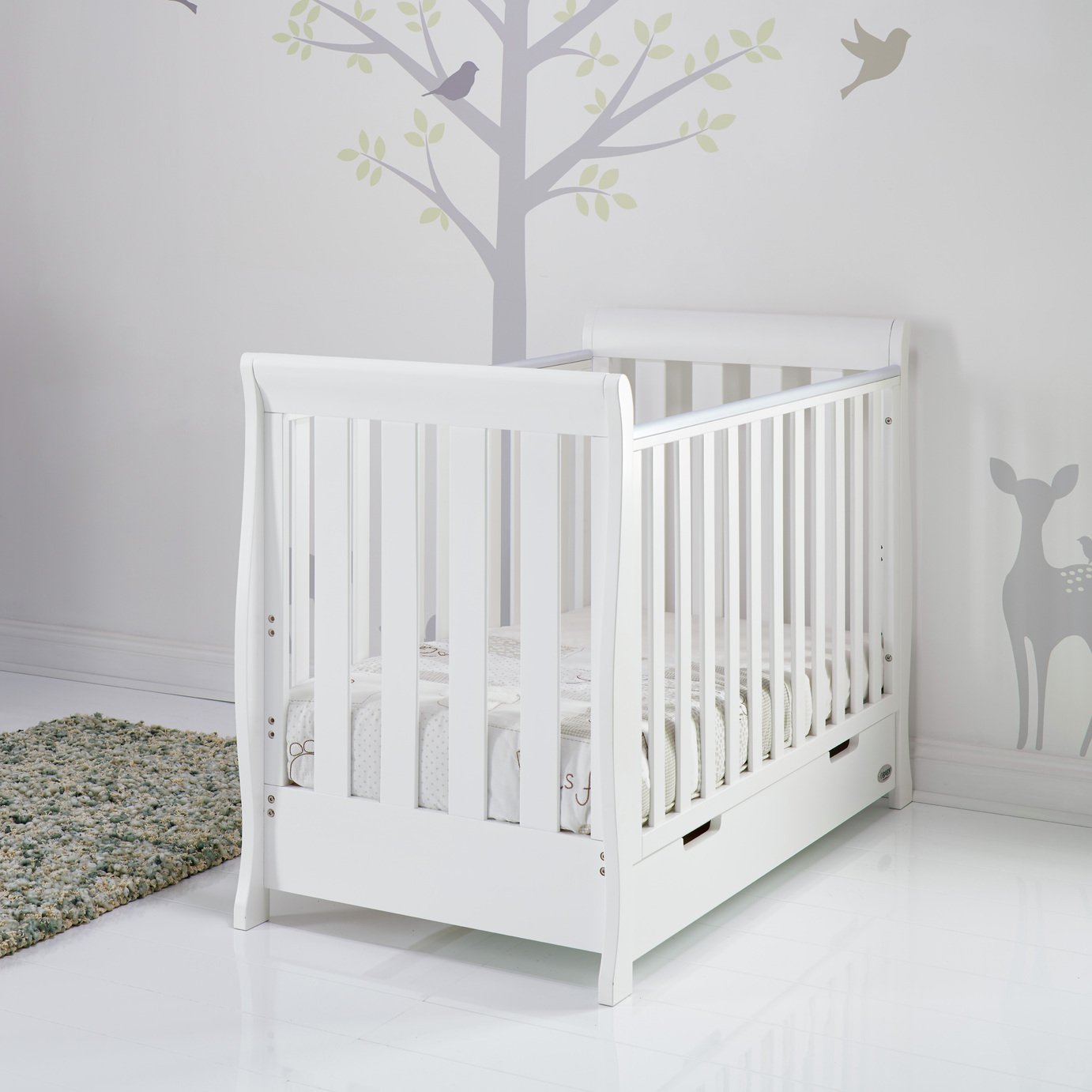 argos sleigh cot bed