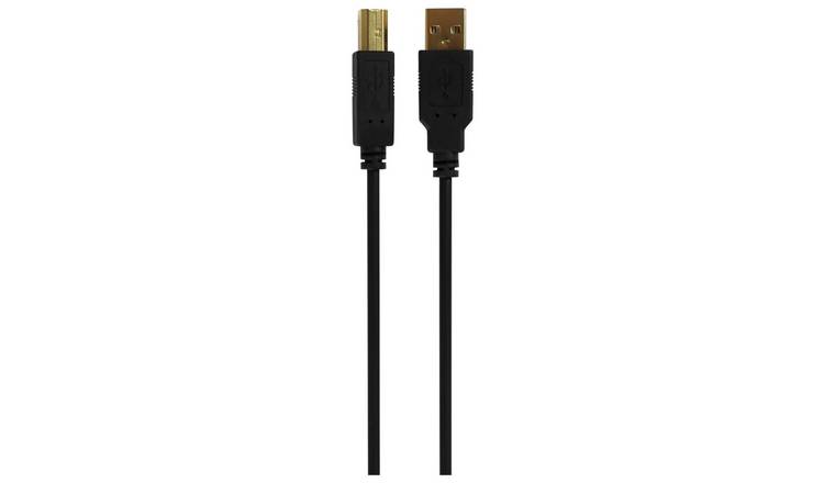 3m USB 2.0 A-Male to B-Male Computer Cable - Black