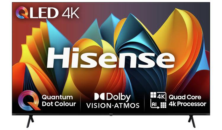 Hisense 85 Inch 85E7NQTUK Smart 4K UHD HDR QLED Freely TV