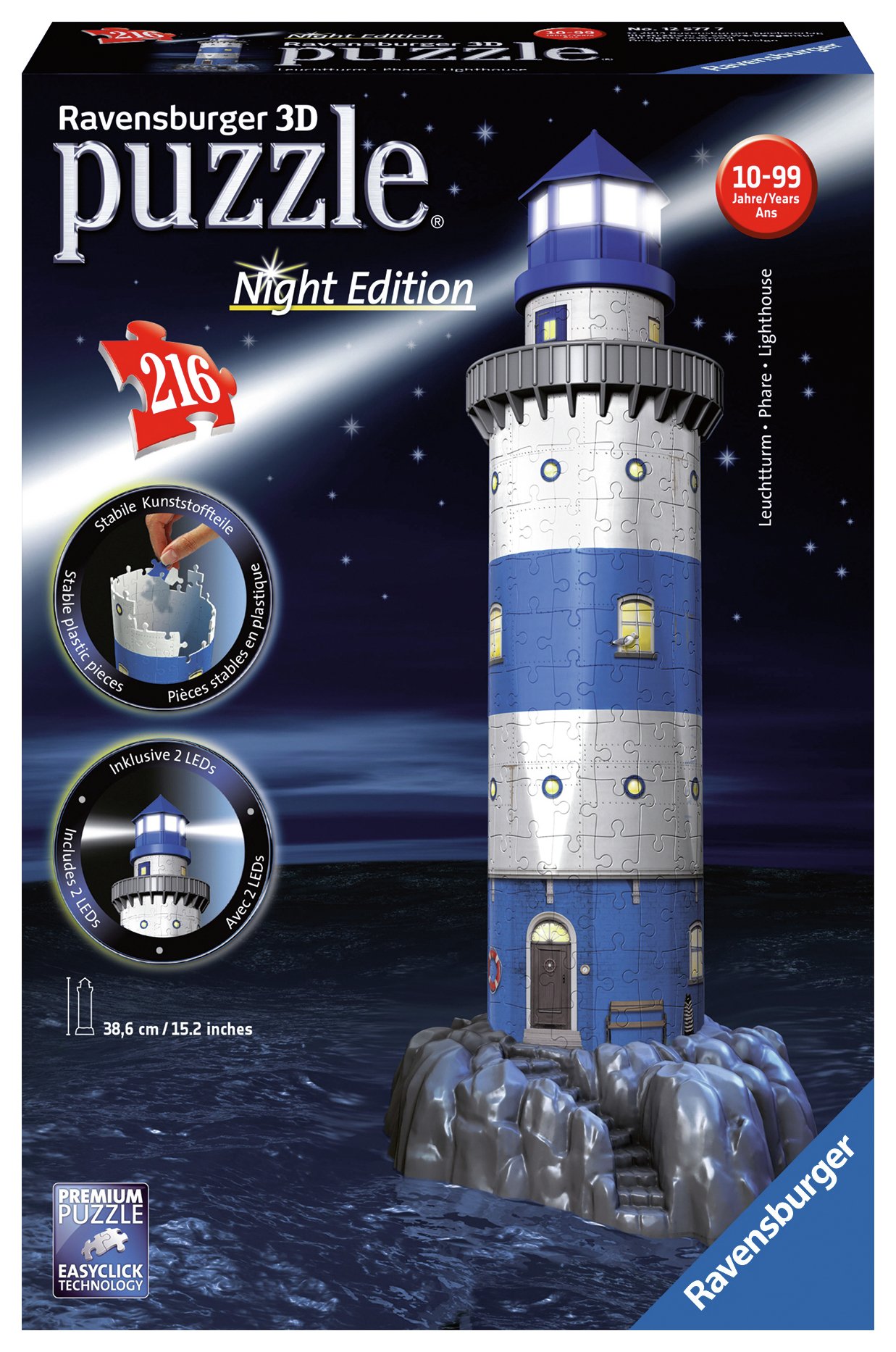 Ravensburger LighthouseNight Edition,216pc 3D Jigsaw Puzzle Reviews