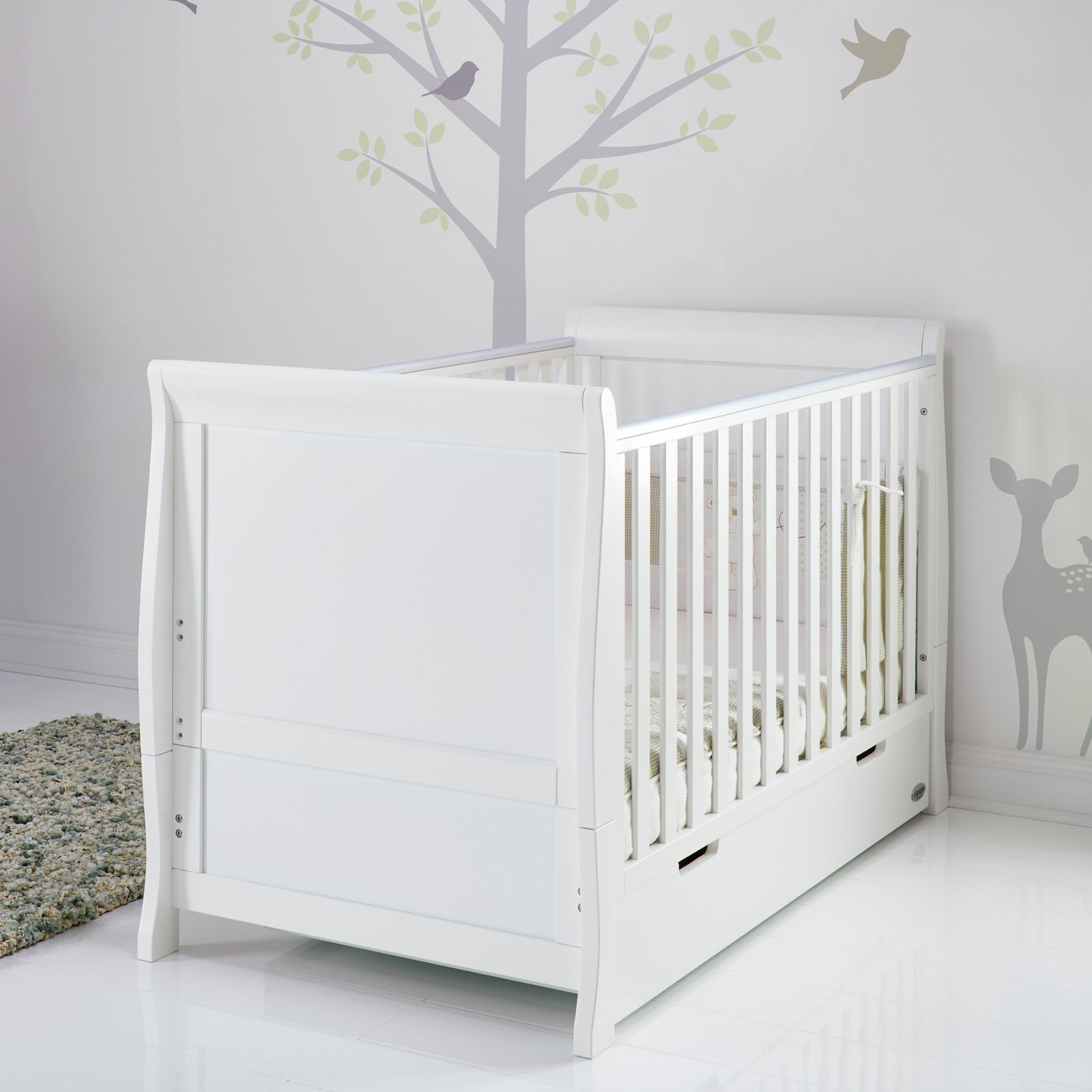 argos white cot bed