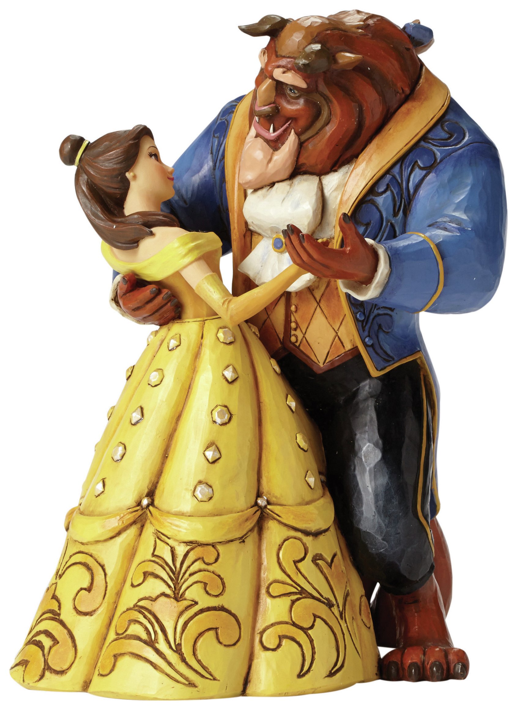 Disney Traditions Moonlight Waltz Belle & Beast Figurine.