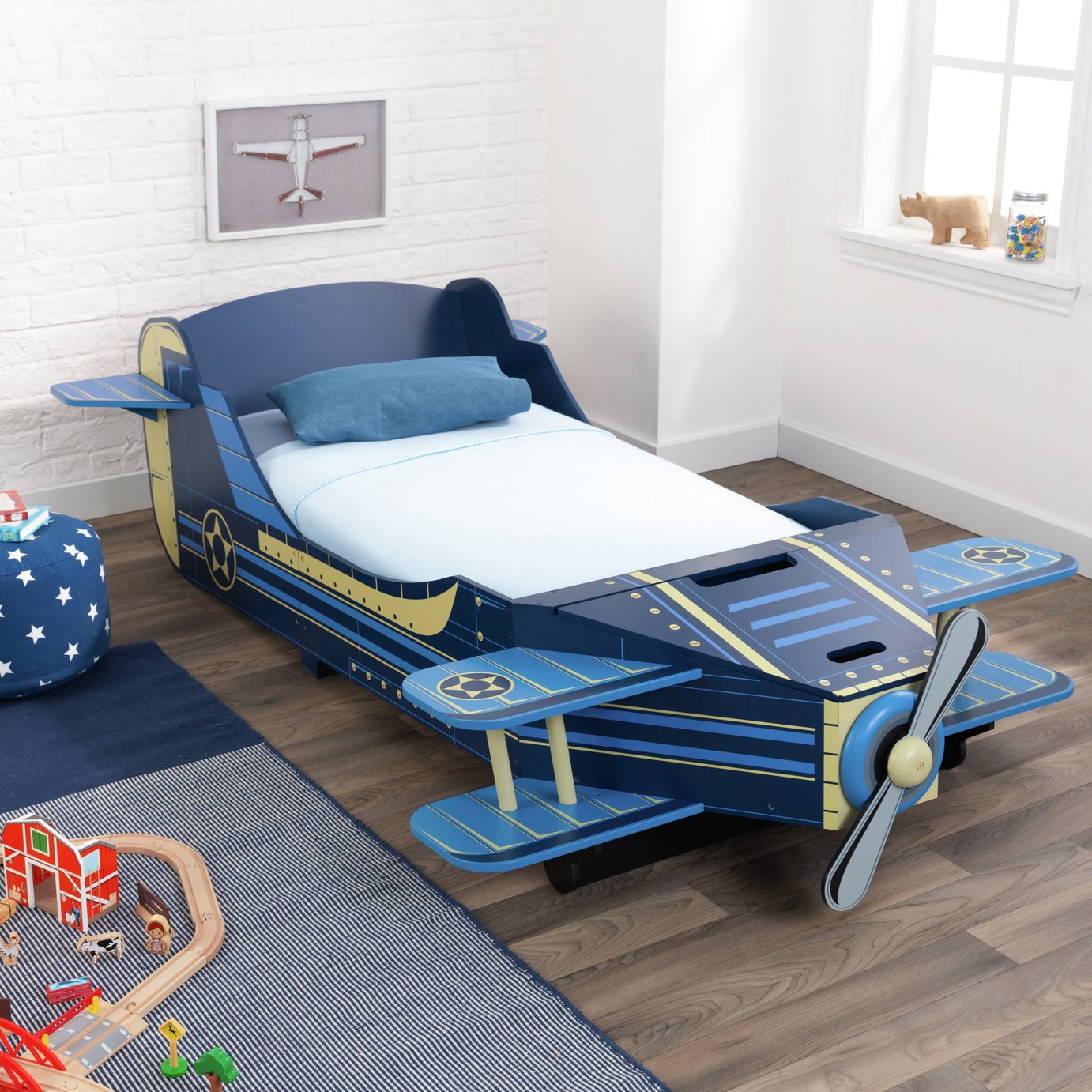 KidKraft Airplane Wooden Toddler Bed at Argos Reviews