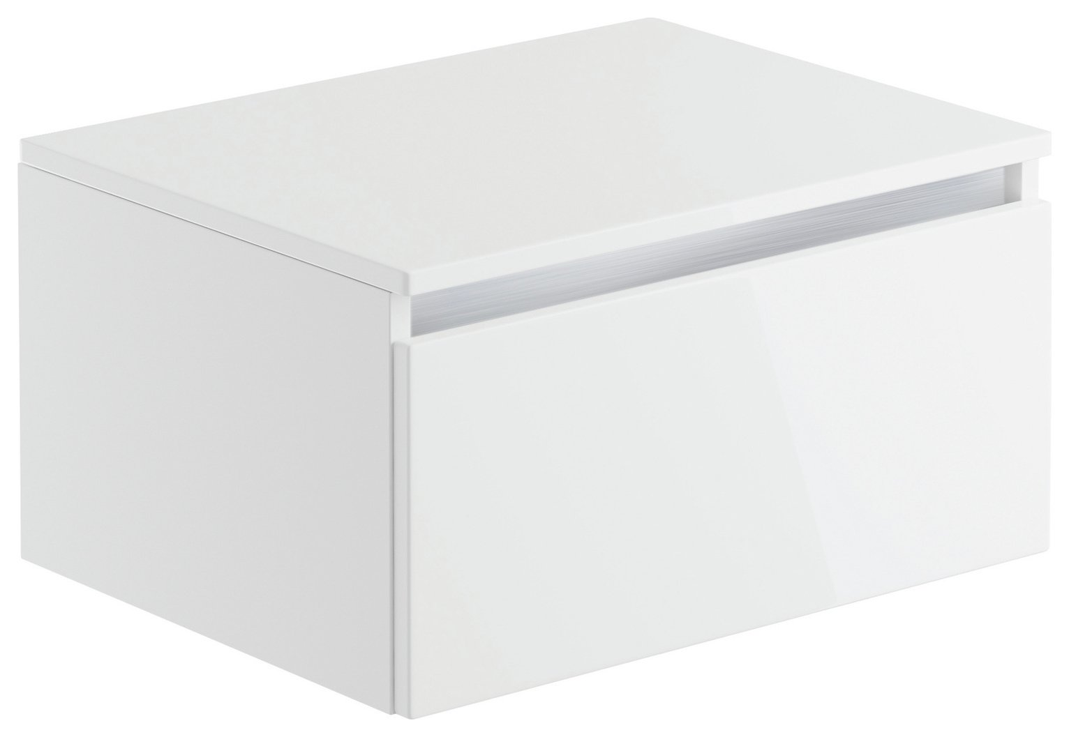 Lavari 1 Drawer Unit White Gloss. (6534044) Argos Price Tracker