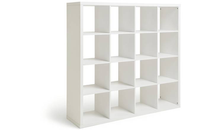 Buy Habitat Squares Plus 16 Cube Storage Unit White Bookcases