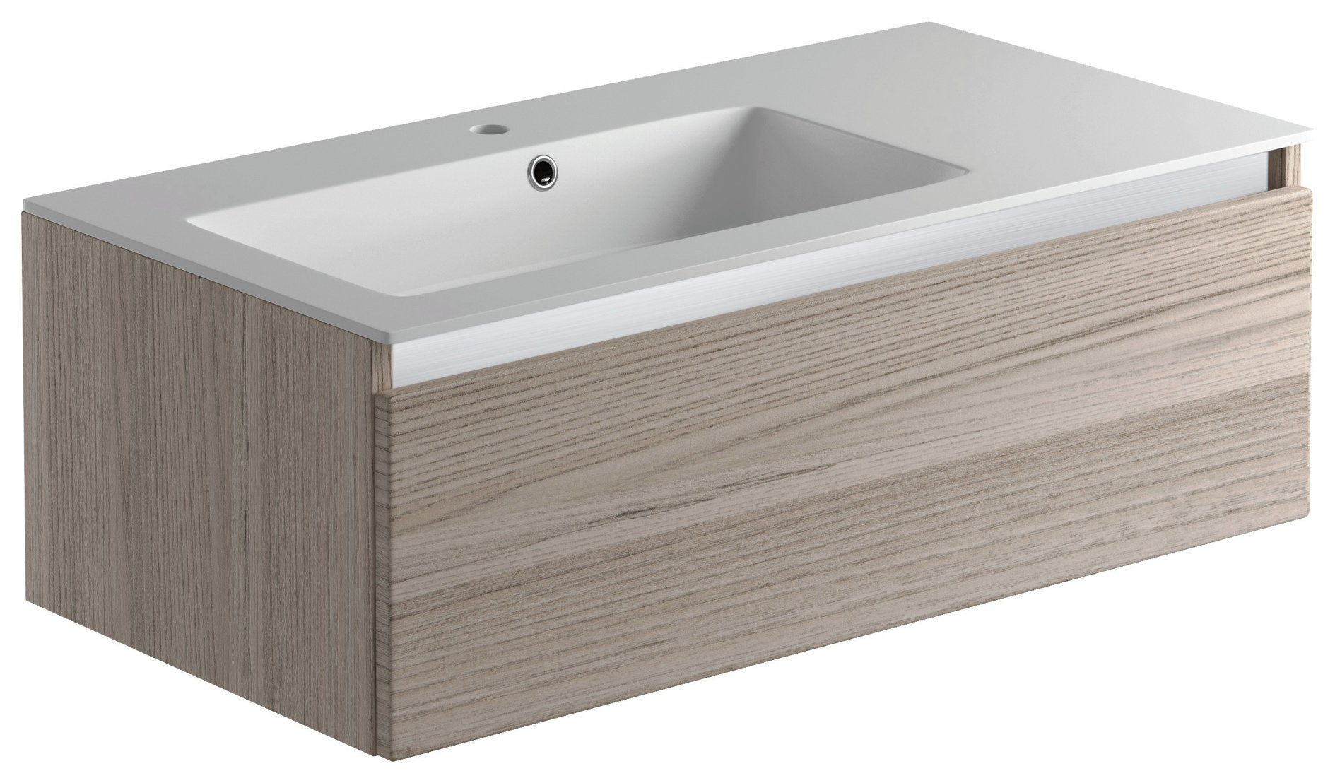 Lavari 1 Drawer Undersink Unit - Grey Drift