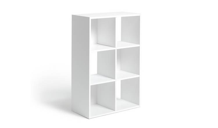 Buy Argos Home Squares Plus 6 Cube Storage Unit White Gloss