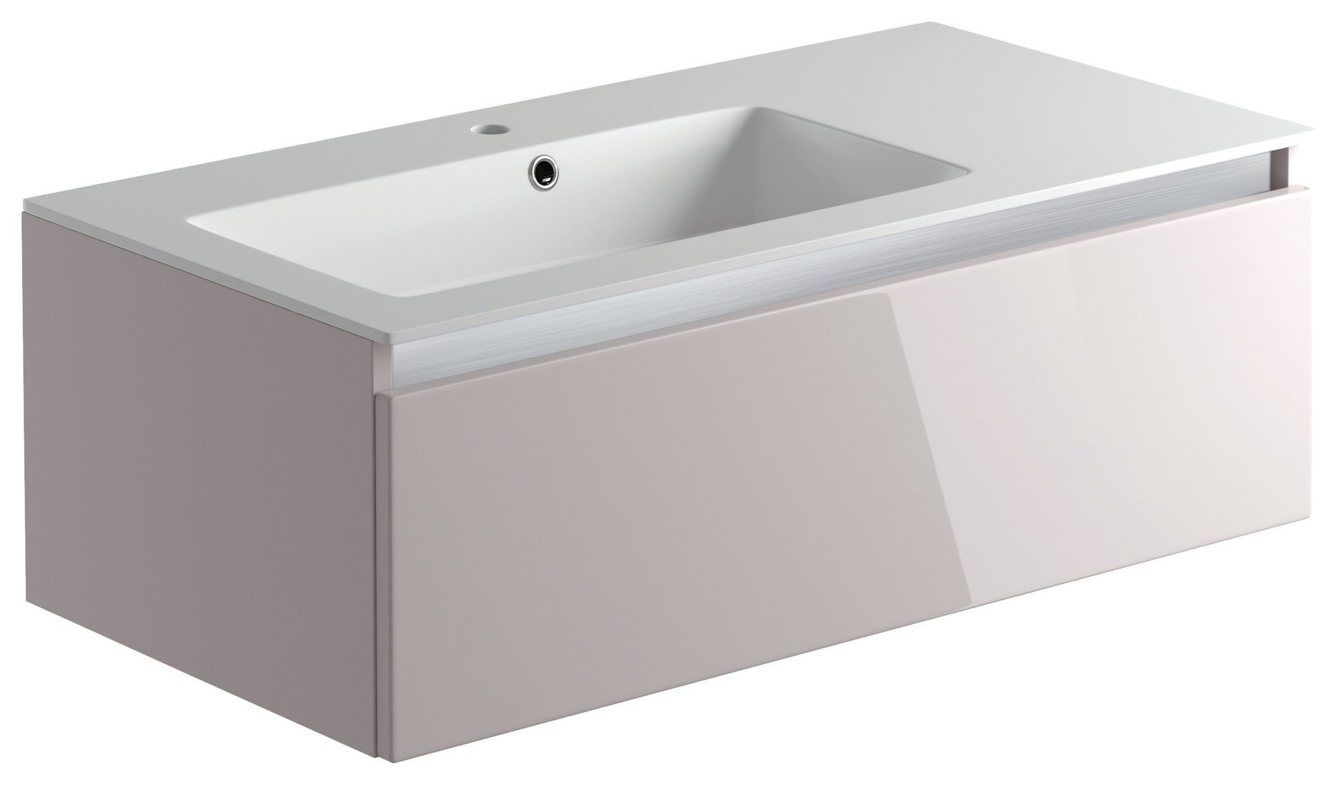 Lavari 1 Drawer Undersink Unit - Cashmere