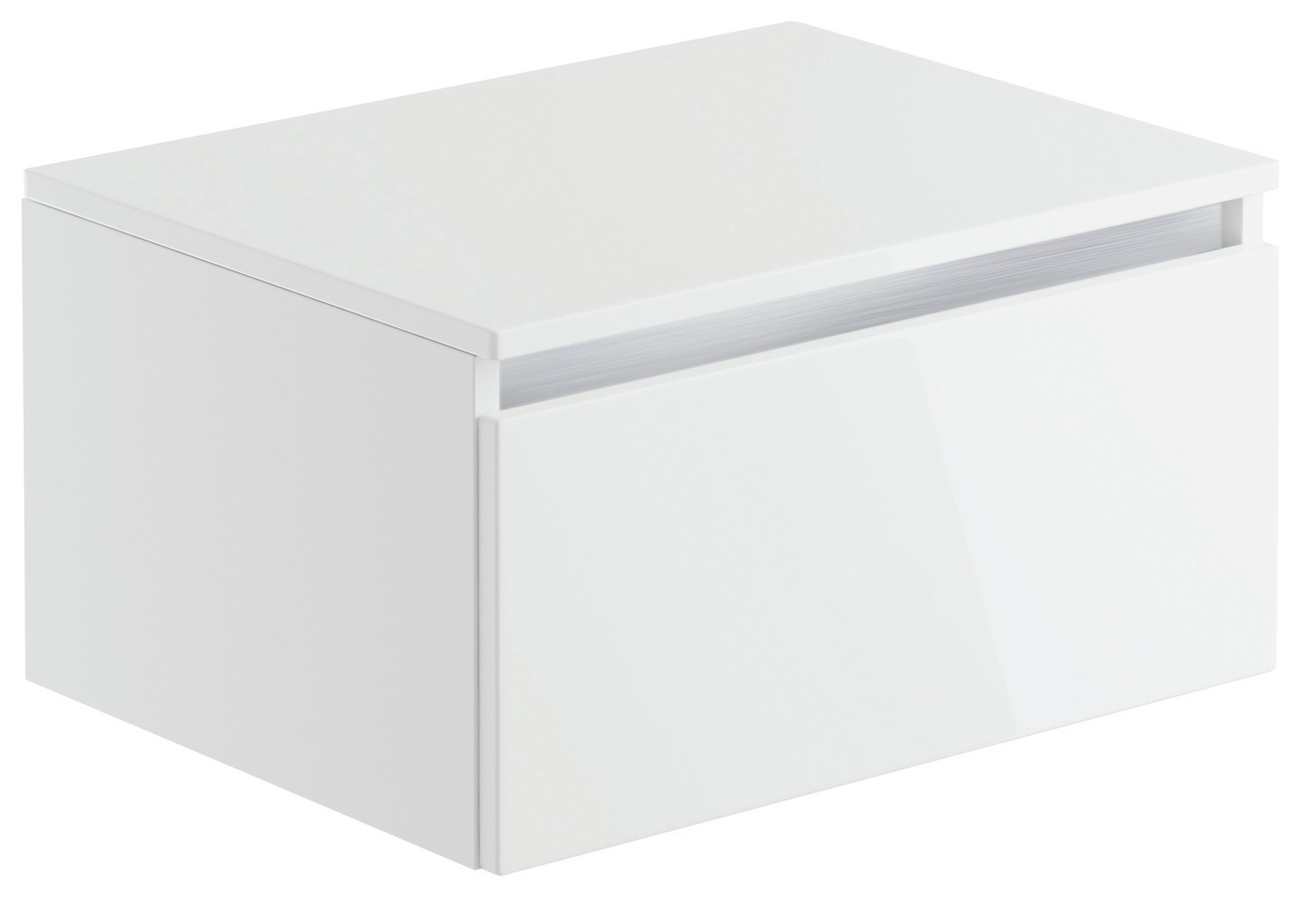 Lavari 1 Drawer Unit - White Gloss.