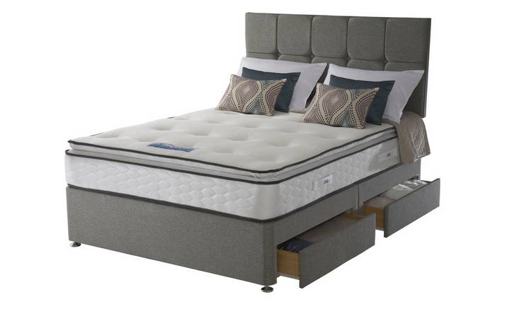 Buy Sealy 1400 Pocket Memory Pillowtop 4 Drawer Double Divan