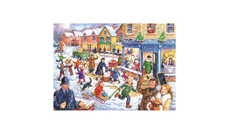 The House of Puzzles Out In The Snow BIG 250 Piece Jigsaw Puzzle