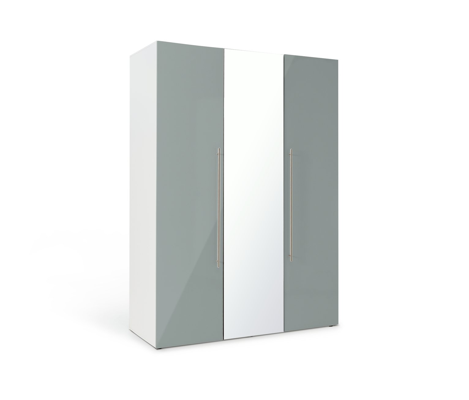 Argos Home Atlas Grey Gloss & White 3 Door Mirrored Wardrobe Review