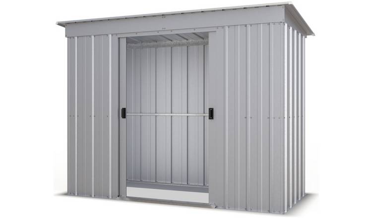buy yardmaster pent metal garden shed - 8 x 4ft sheds