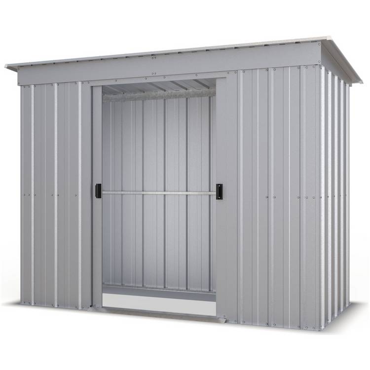 Yardmaster Pent Metal Garden Shed - 8 x 4ft 0