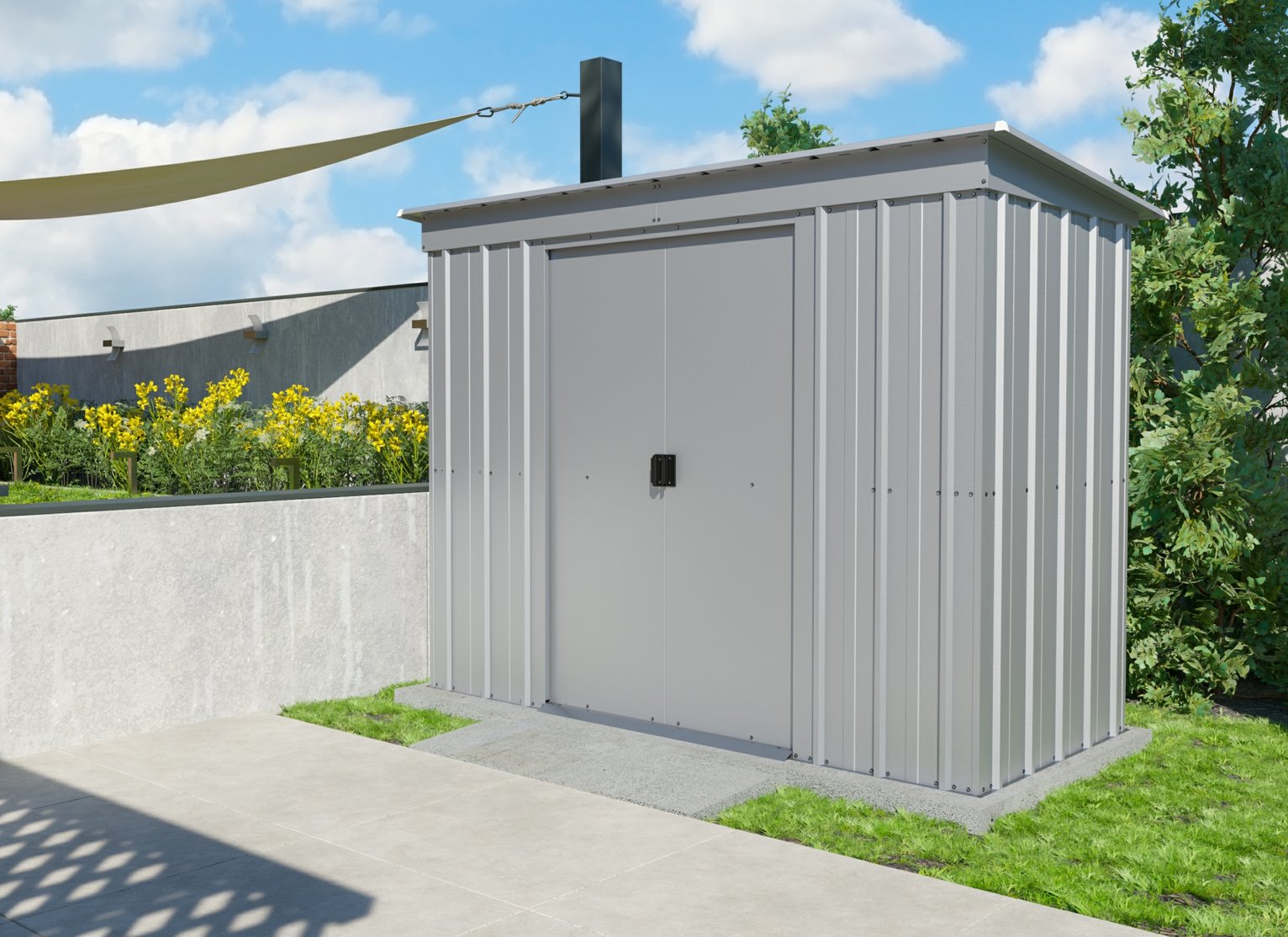 metal bike shed argos