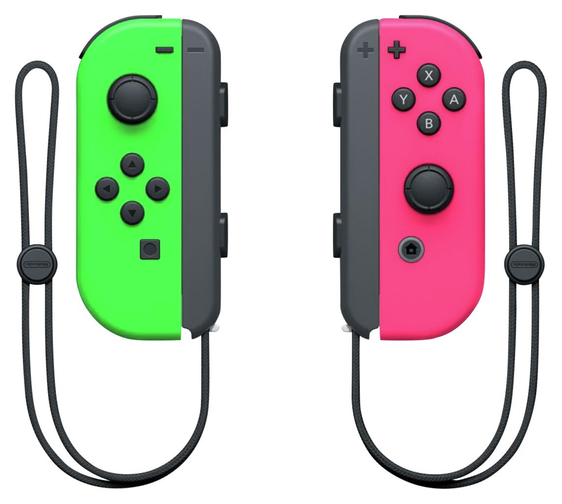 Buy Nintendo Switch Joy-Con Controller Pair - Neon Green  Pink | Nintendo  Switch controllers | Argos