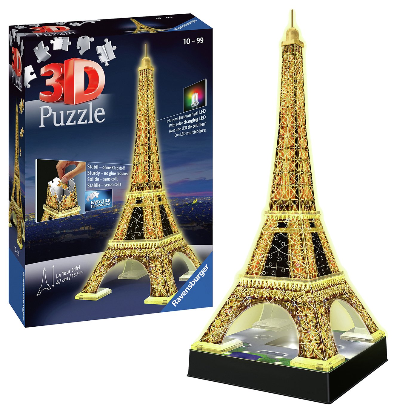 Ravensburger 3D Light Up Eiffel Tower Jigsaw Review