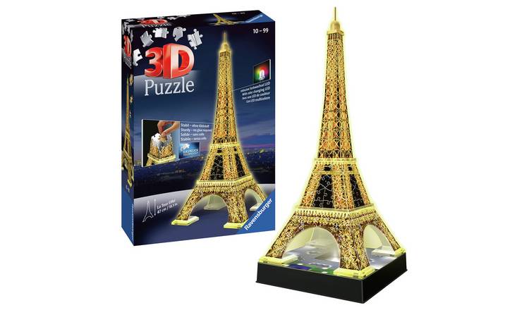 Buy Ravensburger 3d Light Up Eiffel Tower Jigsaw Jigsaws And Puzzles Argos