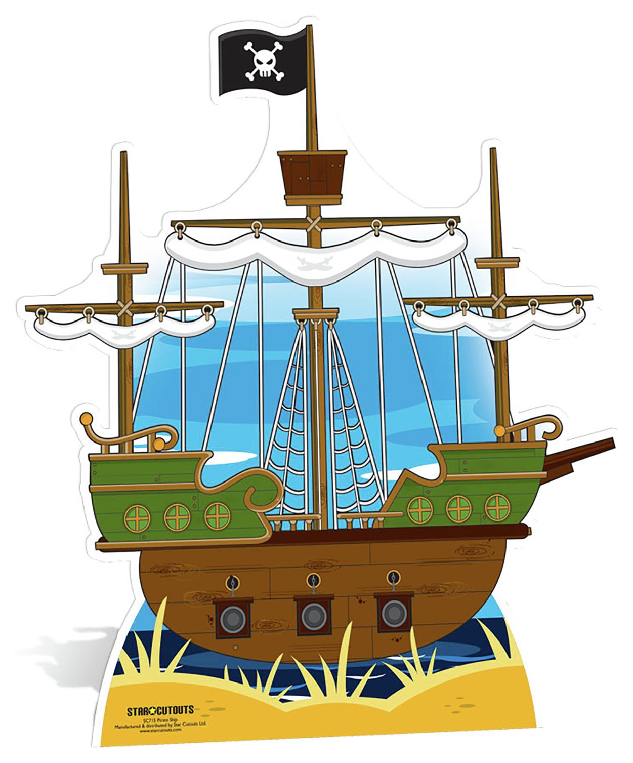 Pirate Ship Cardboard Cutout. Review