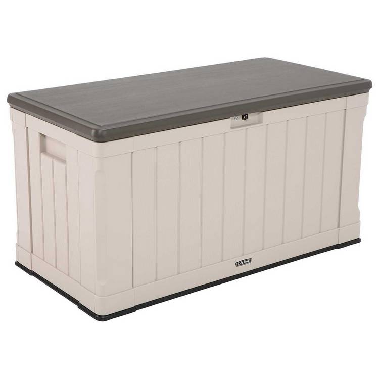 Lifetime Polyethylene Outdoor Garden Storage Box  0