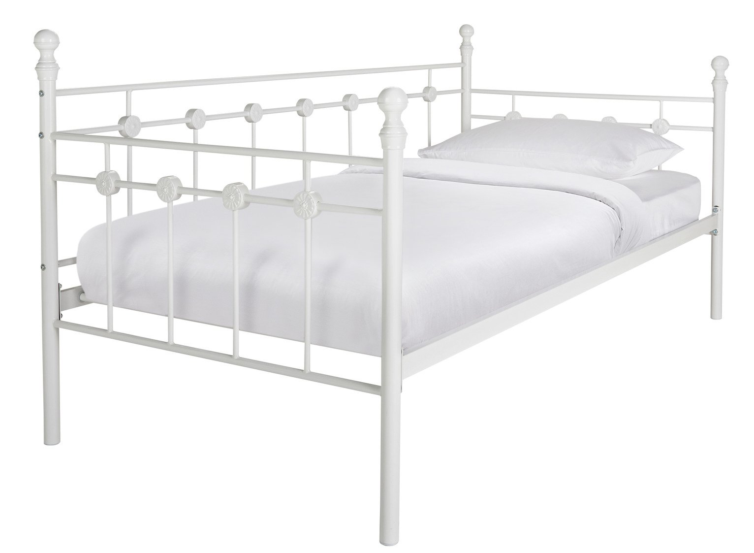 argos white single bed frame