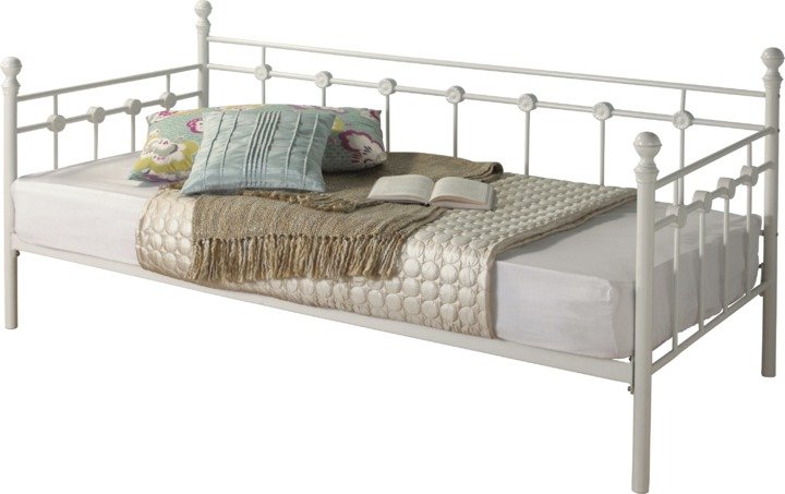 Buy Collection Abigail Single Metal Day Bed Frame - White at Argos.co ...