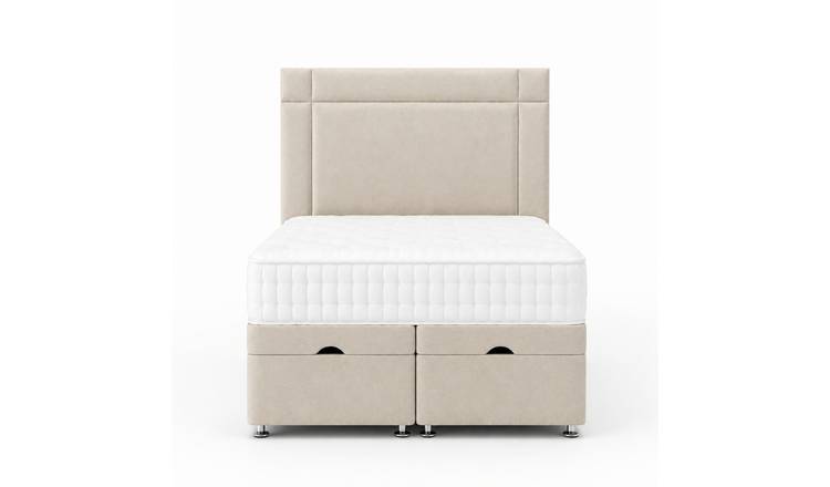 Comfy Deluxe  Jasper   3ft Single  End Lift Ottoman Bed Set - Cream