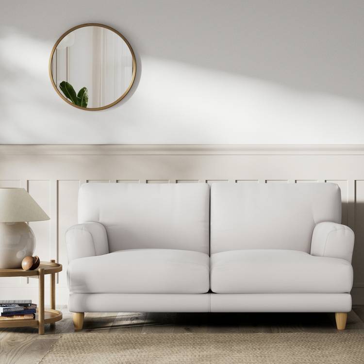 Habitat Askem Fabric 2 Seater Sofa - Natural - Ash Leg 0