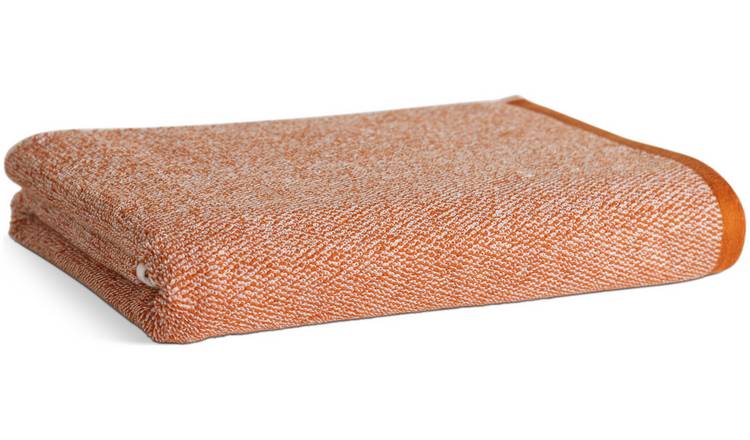 Habitat Marl Bath Towel - Orange