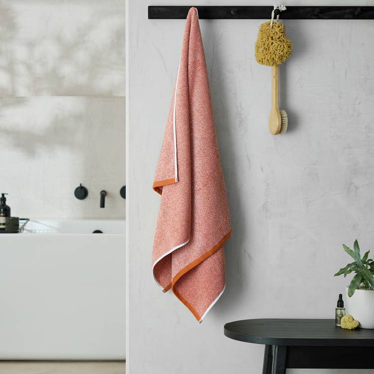 Habitat Marl Bath Towel - Orange 0