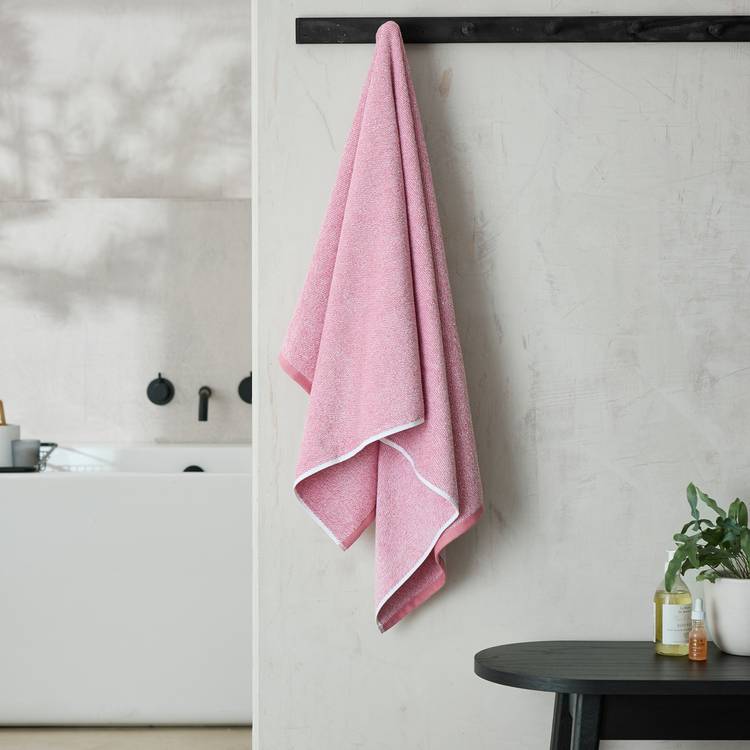 Habitat Marl Bath Towel - Rose 0