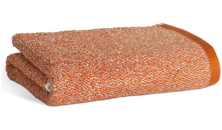 Habitat Marl Hand Towel - Orange