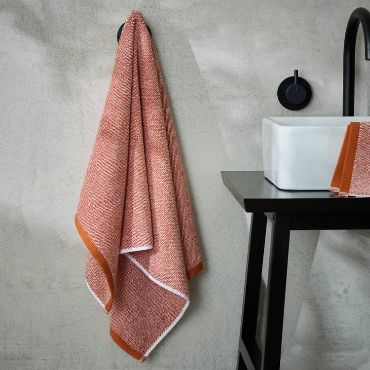 Habitat Marl Hand Towel - Orange 0